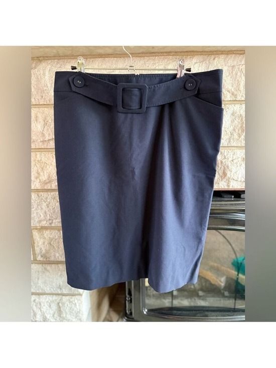 Talbots Dresses & Skirts - Talbots Navy Belted Pencil Skirt size 14